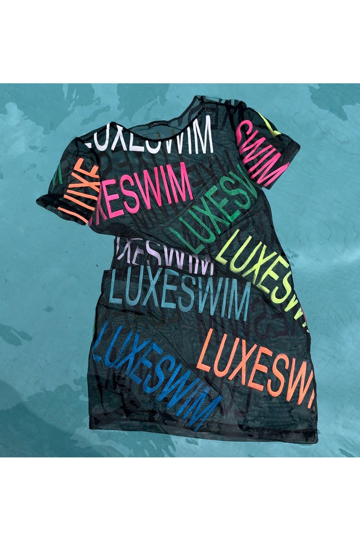 LUXESWIM Graffiti Mesh Coverup