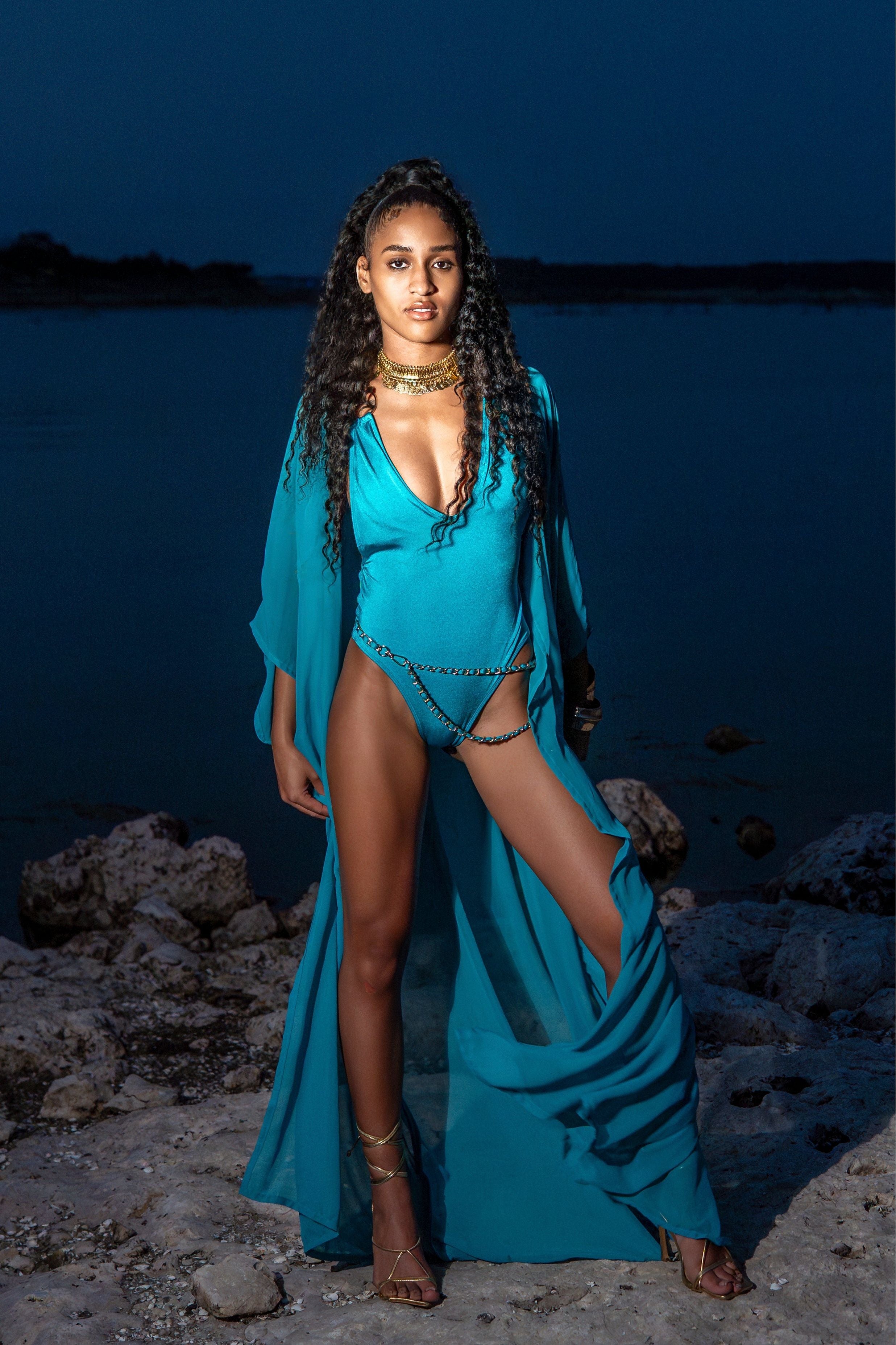 Essa Teal One Piece
