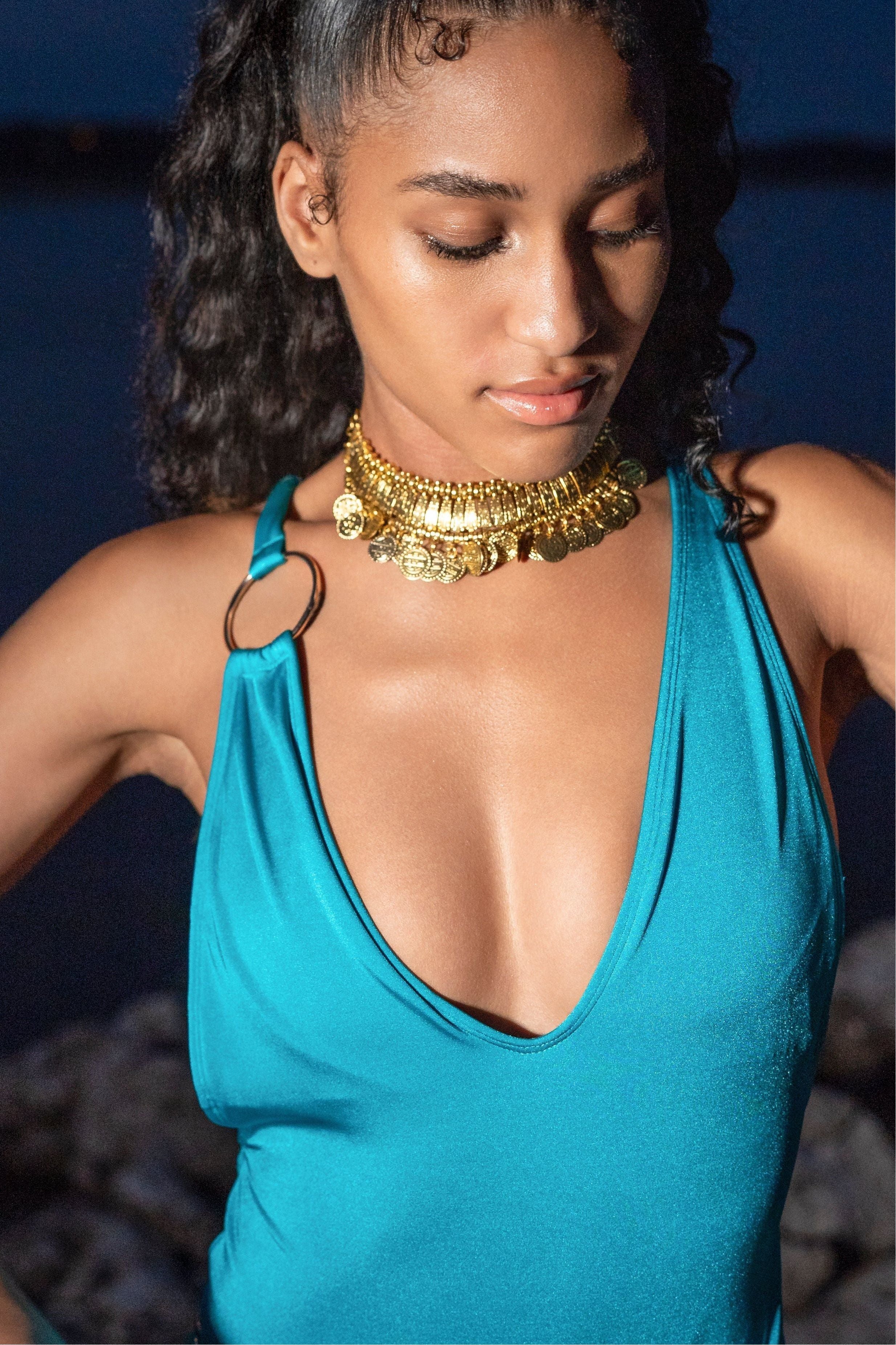 Essa Teal One Piece
